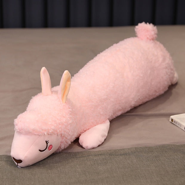 Small Pink Alpaca Plush Toy