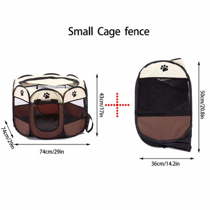 Portable Pet Tent Size