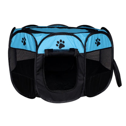 Blue Portable Pet Tent