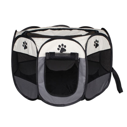 Gray Portable Pet Tent