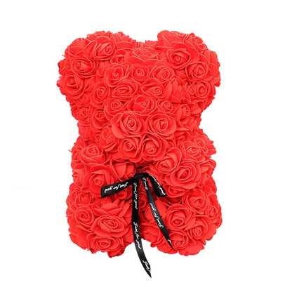 Rose Red Flower Bear