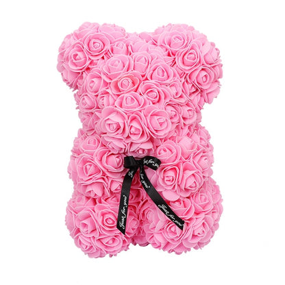 Rose Pink Flower Bear