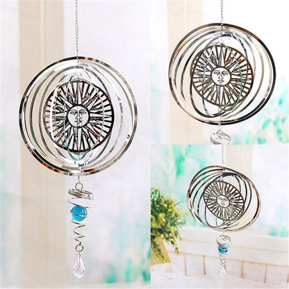 Round Rotating Wind Chime