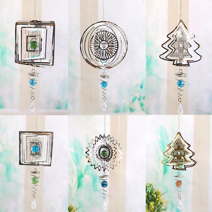 Metal Rotating Wind Chime