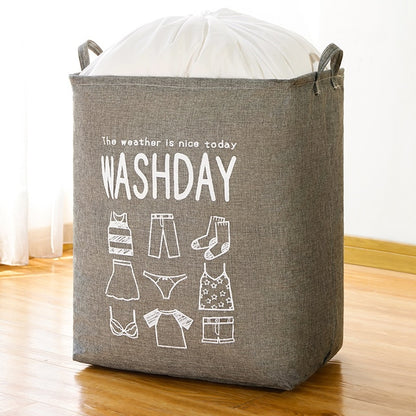 Gray Storage Laundry Hamper