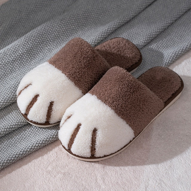 Coffee Cat Paw Slippers