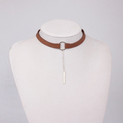 Brown Silver Necklace