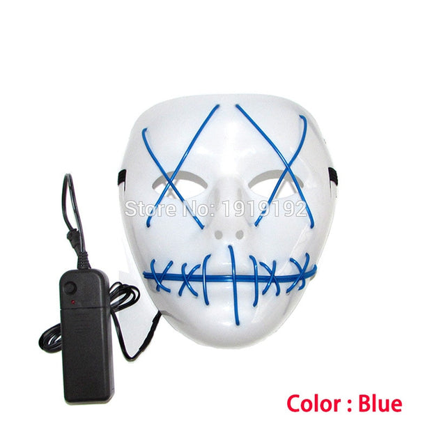 Blue Halloween Led Mask
