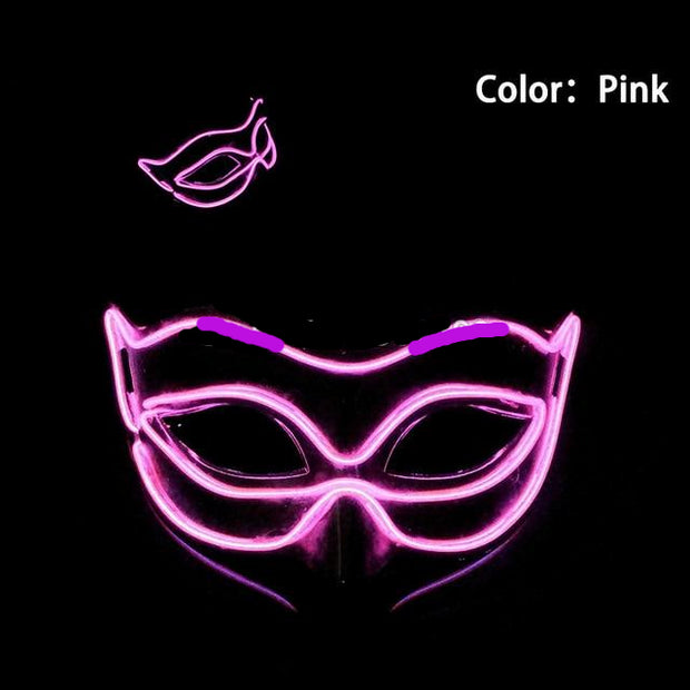 Pink Halloween Led Mask