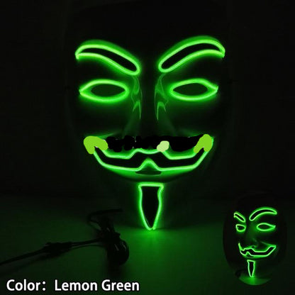 Green Halloween Led Mask