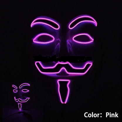 Pink Halloween Led Mask