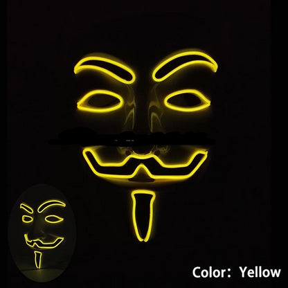 Yellow Halloween Led Mask