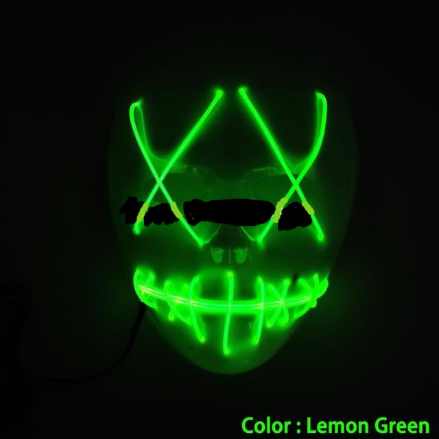 Green Halloween Led Mask