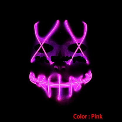 Pink Halloween Led Mask