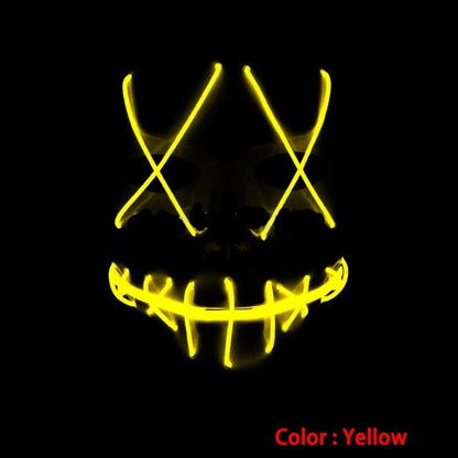 Yellow Halloween Led Mask