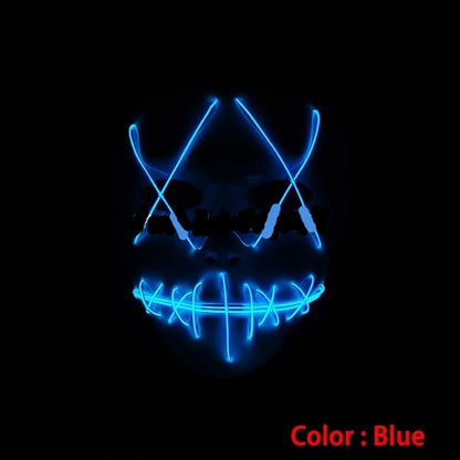 Blue Halloween Led Mask