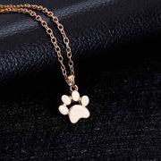 Gold Paw Dog Necklaces