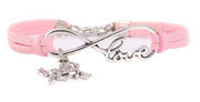 Light Pink Horse Infinity Bracelet