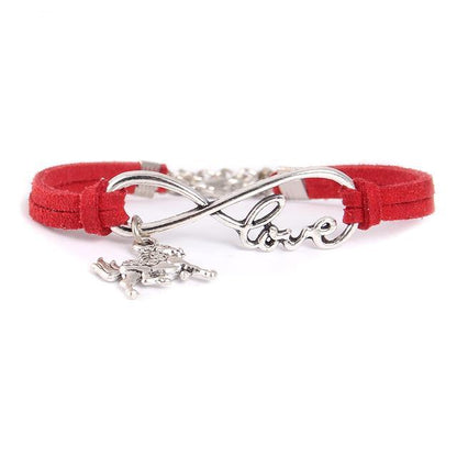 Red Horse Infinity Love Bracelet