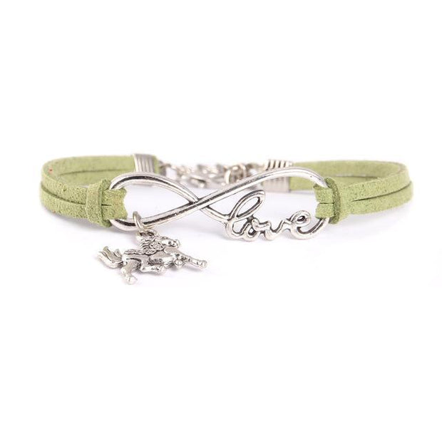 Green Horse Infinity Love Bracelet