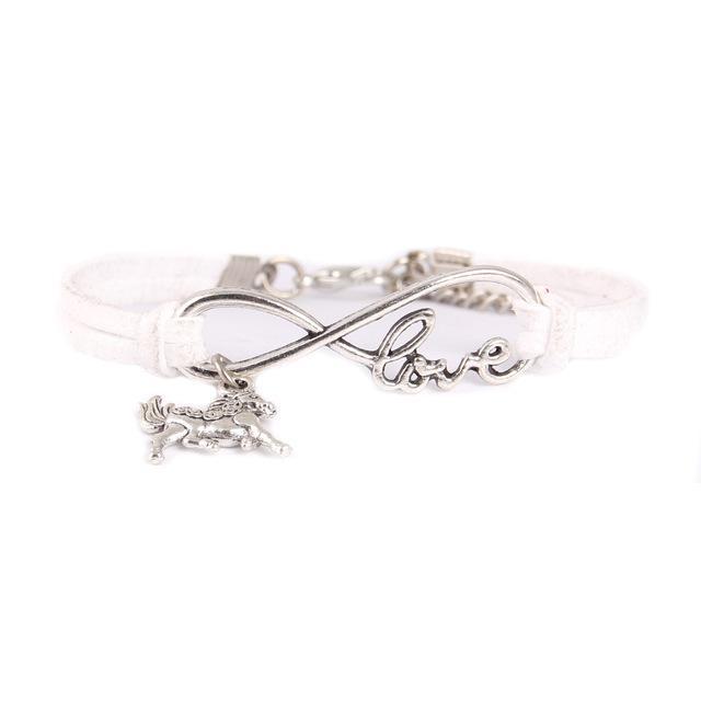 White Horse Infinity Love Bracelet