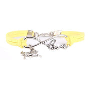 Yellow Horse Infinity Love Bracelet
