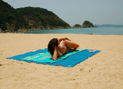 Blue Beach Mat