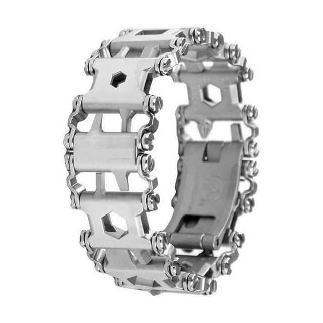 Silver Multi Functional Tread Bracelet