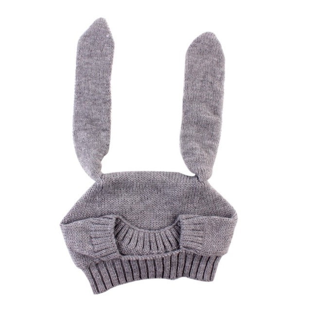 Gray Baby Bunny Hat