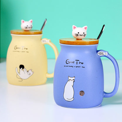 Multi Color Kitty Mug