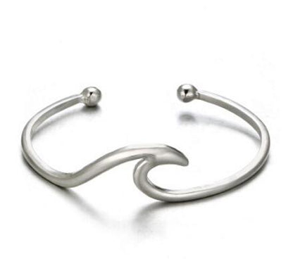 Silver Wave Bracelet