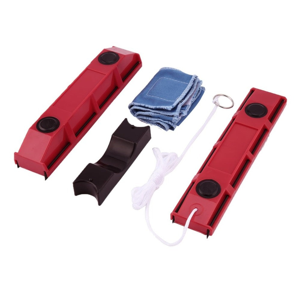 Red Magnetic Window Cleaner Assembly