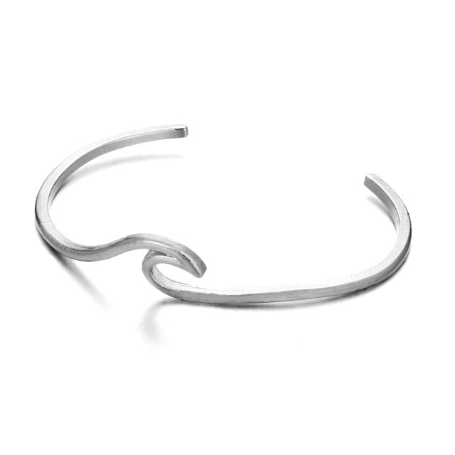 Silver Wave Bracelet