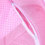 Pink Portable Mesh Baby Crib