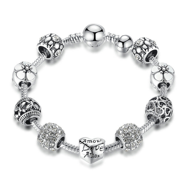 Silver Beads Bracelet