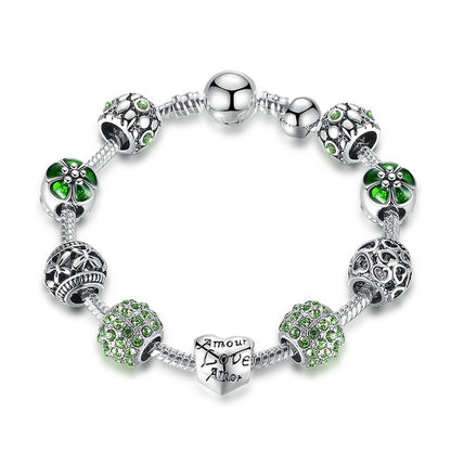 Green Beads Bracelet