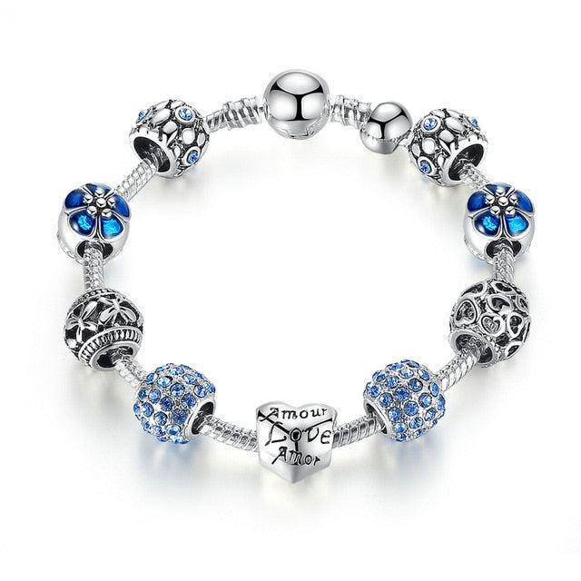 Blue Beads Bracelet