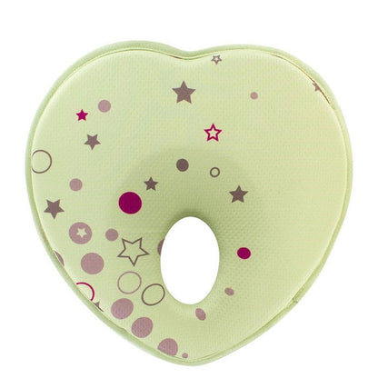 Green Anti-Flathead Baby Pillow