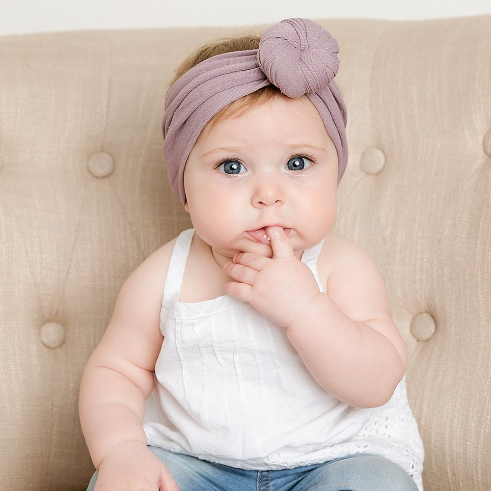 Brown Baby Knot Headbands