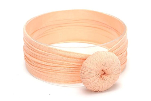 Light Orange Baby Knot Headbands