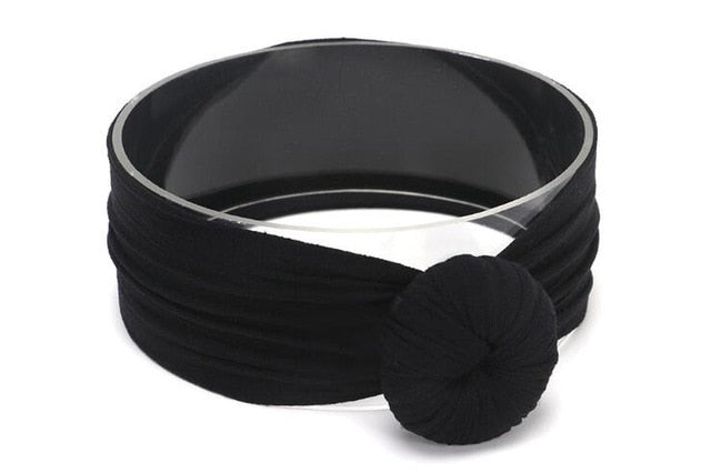 Black Baby Knot Headbands