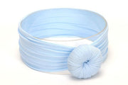 Light Blue Baby Knot Headbands