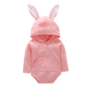 Pink Bunny Hooded Onesie