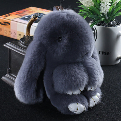 Deep Gray Puffy Bunny