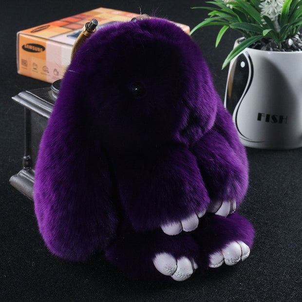 Dark Purple Puffy Bunny