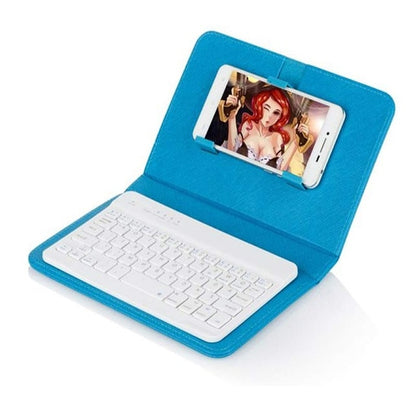 Light Blue Keyboard Phone Case