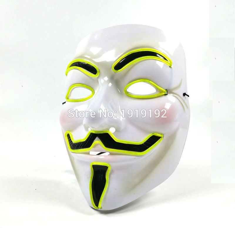 Yellow Halloween Led Mask