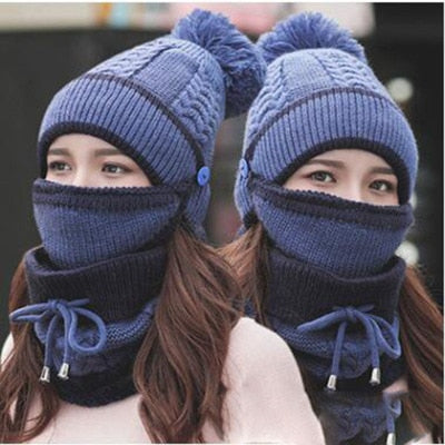 Navy Blue Winter Scarf