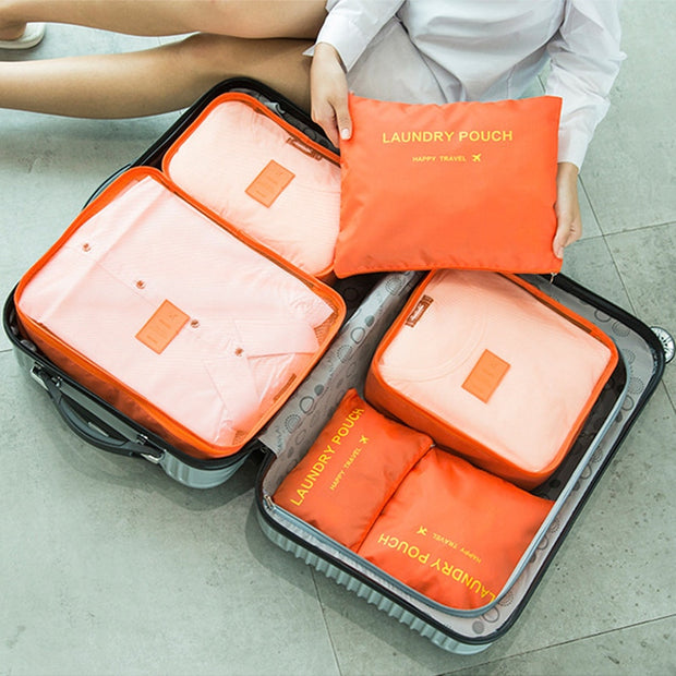 Orange Travel Storage Bag