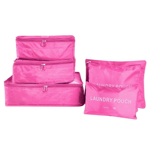 Rose Pink Travel Storage Bag